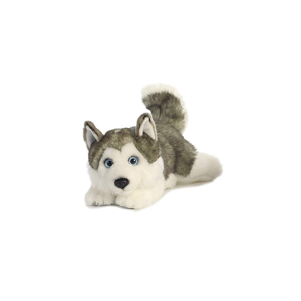 AURORA, 26263, MiYoni Husky Lying, 11In, Soft Toy, Grey