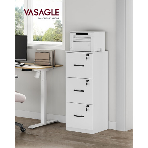 Space-Saving 3-Drawer Pedestal with Lockable Storage 1