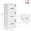 Space-Saving 3-Drawer Pedestal with Lockable Storage 3