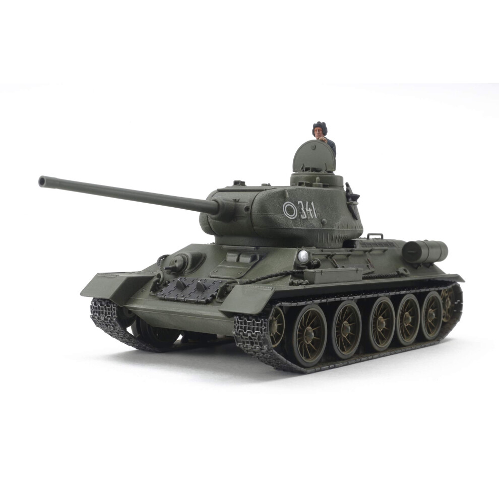 TAMIYA 32599-000 1:48 Rus. With Pz. T-34/85, model building, plastic kit, crafts, hobby, gluing, plastic kit, dark green