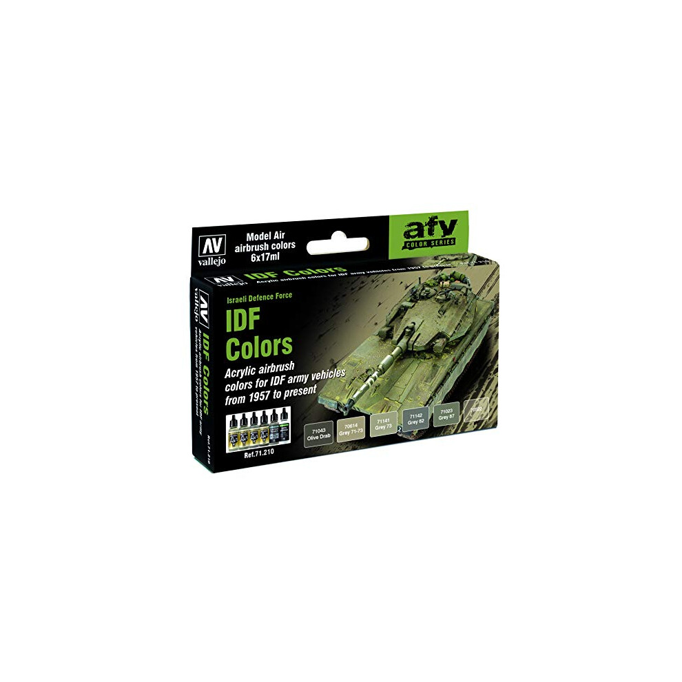 Vallejo Model Air Set - IDF Army Colors,17 ml (Pack of 1)