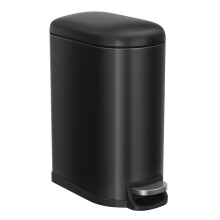 10L Slim Bathroom Bin with Soft-Close Lid & Pedal