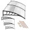 Canopy over the door, 200x100 cm, double polycarbonate cover 1