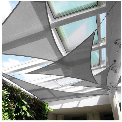 Wasserdichtes Sonnensegel 4x4x4m ModernHome - grau 2