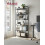 6-Tier Industrial Bookshelf with Ample Storage, Ebony Black 2