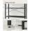 6-Tier Industrial Bookshelf with Ample Storage, Ebony Black 5