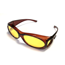 Figuretta - HD Glasses Überzieh-Sonnenbrille - Cognac