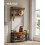 6-in-1 Hall Tree with Bench, Shoe Rack, Drawers & Hooks 2