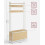 Multifunctional Wardrobe with Bench, Hooks, and Shoe Cabinet 3