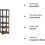 Rustic Adjustable Steel Frame Shelving Unit 2