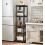 Rustic Adjustable Steel Frame Shelving Unit 5