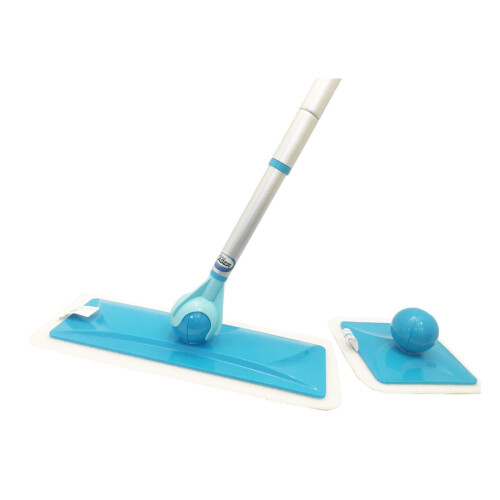Aqua Laser - Clickball Mop-Set - 9-teilig - Blau