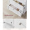 White Bathroom Cabinet with Adjustable Shelves and Drawers 6