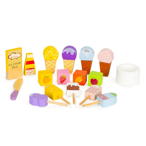 Holzbrett-Eisdielen-Eisset für Kinder 2