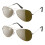 Eagle Eyes - Pilotensonnenbrille 2er-Set - Silber 1