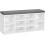 Comfortable Shoe Bench with Cushion and Storage Compartments 1
