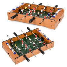 Mini-Tischfußball für Kinder, zwei Bälle und Anleitung
