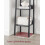 Narrow Rustic Brown Shelf for Small Spaces, 5 Tiers, 170cm 4