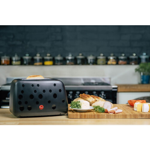 TO245 DOTTY Eldom Toaster schwarz BUBBLES-Serie 1