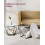 Compact Modern Coffee Tables for Small Spaces, Set of 2 7