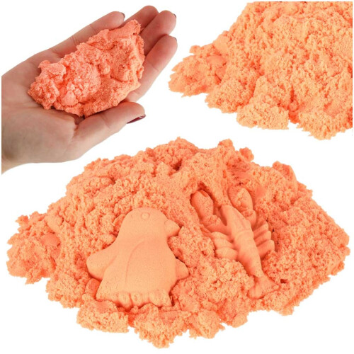 Kinetischer Sand 1kg im Beutel orange