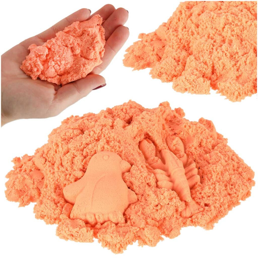 Kinetic sand 1kg in a bag orange