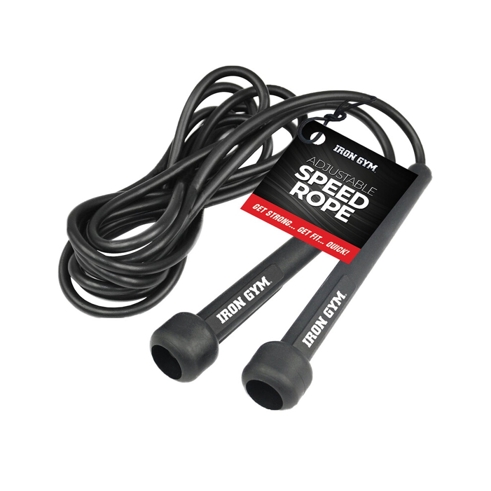 Iron gym adjustable speed rope sale