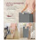 White-Grey Laundry Basket with Shelf, 30kg Load Capacity 7