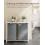 White-Grey Laundry Basket with Shelf, 30kg Load Capacity 3
