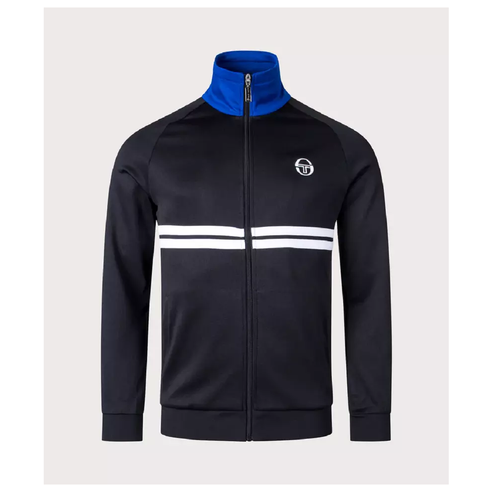 (MEDIUM) Sergio Tacchini Men's Full Zip Track Top Jacket