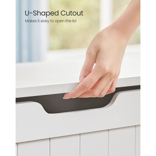 Spacious Storage Bench with Lid, 136kg Load, Easy Assembly 2