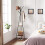Triangular Coat Rack with Shelves - Rustic Brown Finish 4