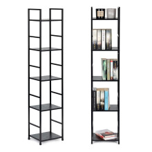 Modernes Bücherregal aus Holz mit Metallrahmen LOFT 5 Regalen