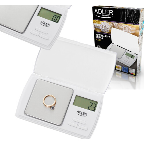 Adler AD 3161 kitchen scale White Rectangle Electronic personal scale