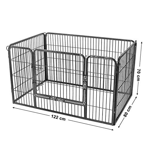 Durable Metal Dog Cage with Safety Features, Easy Storage 2