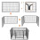 Durable Metal Dog Cage with Safety Features, Easy Storage 4