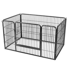 Durable Metal Dog Cage with Safety Features, Easy Storage