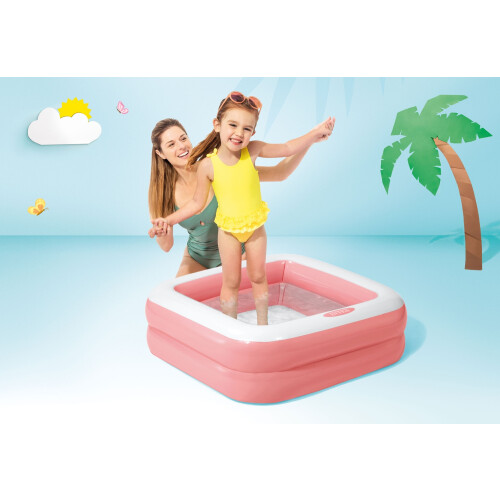 Intex Inflatable paddling pool for children 57100 Light Pink - INTEX 1