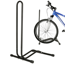Einzelner Fahrradständer aus Metall, schwarz