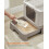 Easy-Clean Cat Litter Tray with Pull-Out Drawer & Grid Top 3