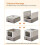 Easy-Clean Cat Litter Tray with Pull-Out Drawer & Grid Top 6