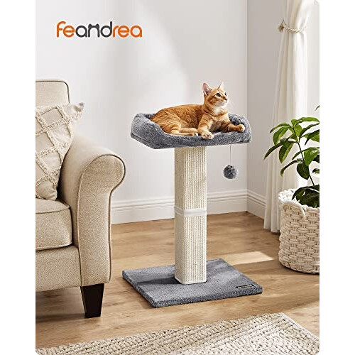 Cat Scratching Post with Sisal and Wide Platform 1