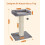 Cat Scratching Post with Sisal and Wide Platform 6