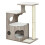 Elegant Greige Cat Tree with Easy-Clean Plush Cushions 1