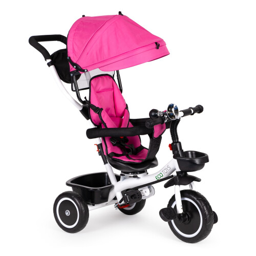 Dreirad mit drehbarem Sitz 360' ECOTOYS, rosa