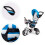 Tricycle, wheeled carriage, rotating blue roof 7