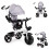 Rotating tricycle with a hood 360 Gray 1
