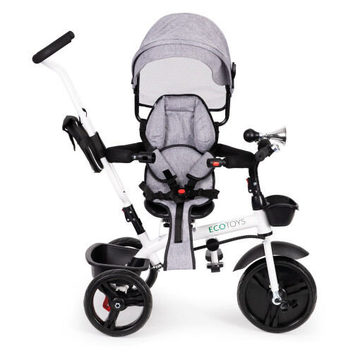 Rotating tricycle with a hood 360 Gray 2