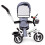 Tricycle rotating canopy gray durable rubber wheels 3