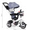 Tricycle rotating canopy gray durable rubber wheels 7